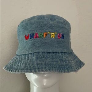 The wharf Florida wharf r us embroidered Denim Bucket Hat